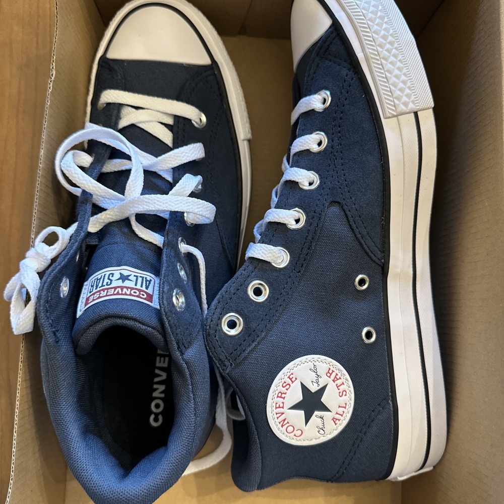 Converse Chuck Taylor All Star Malden Street Mid Navy Blue A16823F Mens 10 New